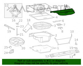 Шторка багажника Jeep Cherokee KL 14-18 черн, царапины