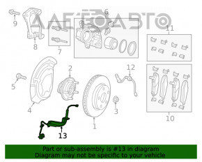 Senzor ABS spate stânga Jeep Cherokee KL 14-18 Off road