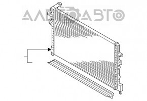 Radiatorul intercoolerului VW Jetta 19- 1.4T nou, neoriginal AVA.