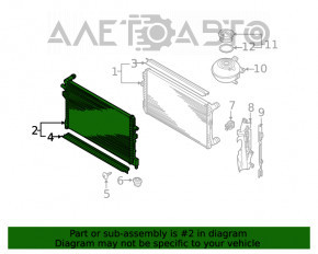 Radiatorul intercoolerului VW Jetta 19- 1.4T