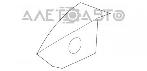 Maner exterior de blocare, stânga față, Ford Edge 15- cu crom Titanium, nou, original OEM