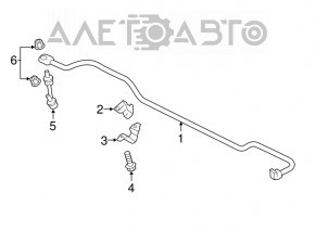 Тяга стабилизатора задняя левая Ford Mustang mk6 15-