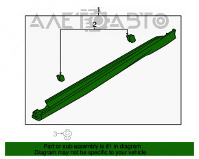 Порог правый Ford Focus mk3 11-18