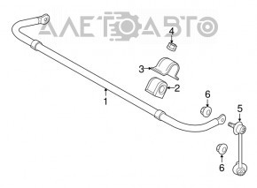 Bară stabilizatoare spate dreapta Mazda CX-9 16- AWD