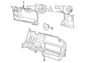 Обшивка арки левая Jeep Patriot 11-17 черн, царапины