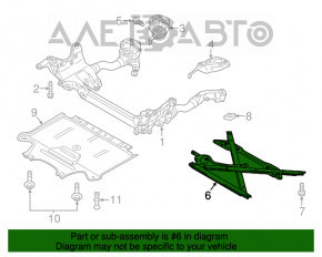 Suportul de subramă frontală Audi A4 B8 08-12 pre-restilizare