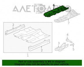 Protecția fundului dreapta pentru Honda Civic X FC 16-21 din plastic.