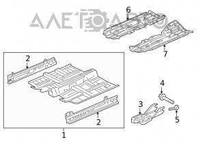 Protecția fundului dreapta pentru Honda Civic X FC 16-21 din plastic.