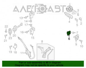 Blocare ușă față stânga Fiat 500X 16-18