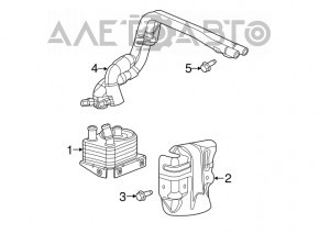 Radiatorul de transmisie Chrysler 200 15-17 2.4