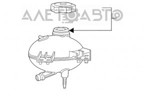 Rezervorul de expansiune al sistemului de răcire Jeep Renegade 15- nou OEM original