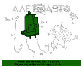 Canistra cu absorbant de cărbune Jeep Renegade 15-