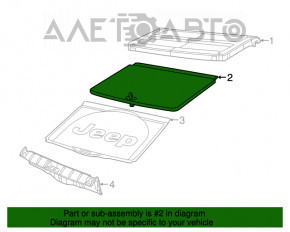 Capacitatea portbagajului Jeep Renegade 15- negru