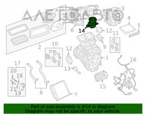 Motorul ventilatorului de încălzire Fiat 500X 16-