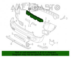 Absorbantul de bara spate pentru Jeep Renegade 15- este nou și neoriginal.