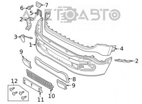 Suportul pentru bara de protecție față dreapta Jeep Renegade 15-18, nou, original