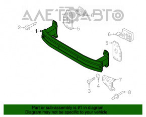 Amplificatorul de bara fata pentru Jeep Renegade 15-18, din aluminiu de calitate superioara.