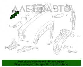 Aripa fata stanga Jeep Renegade 15-