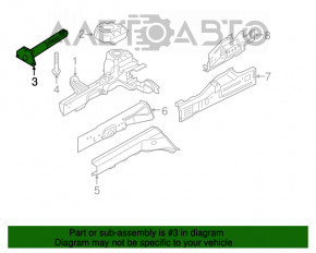 Amplificator subwoofer dreapta față Jeep Renegade 15- Trailhawk