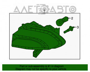 Semnalizator cu DRL fata dreapta Jeep Renegade 15-18 Dorest nou original OEM