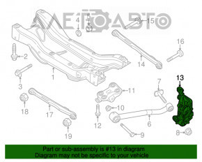 Capac spate dreapta Fiat 500X 16-18 FWD