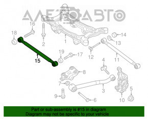 Maneta transversală spate stânga pentru Fiat 500X 16- AWD