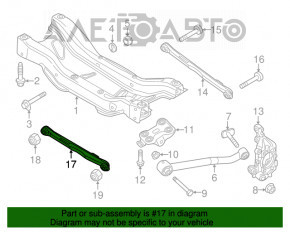 Levier încrucișat spate dreapta față Jeep Renegade 15-fwd nou original OEM