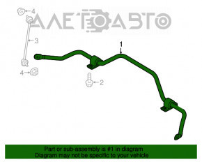 Stabilizator fata Fiat 500X 16-25mm nou original OEM