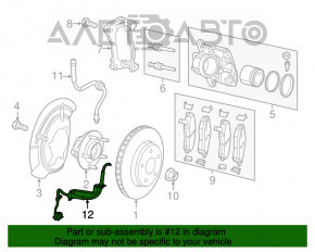 Senzorul ABS din față dreapta pentru Jeep Renegade 15-