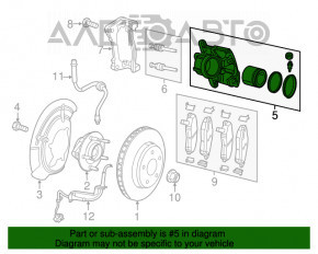 Suportul frontal stânga pentru Fiat 500X 16-18