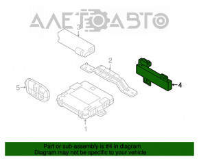 Antena de intrare pasivă fără cheie pentru Jeep Compass 17-