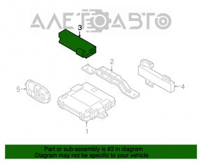 ANTENĂ DE INTRARE PASIVĂ FĂRĂ CHEIE Jeep Grand Cherokee 14-21 dreapta față