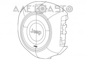 Подушка безопасности airbag в руль водительская Jeep Compass 17-