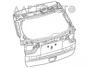 Дверь багажника голая Jeep Compass 17- OEM