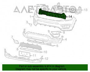 Absorbantul de bara fata pentru Jeep Compass 17- este nou, neoriginal