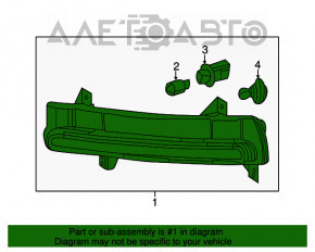 Поворотник левый Jeep Compass 17-