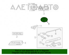 Emblema sigla TOYOTA pentru portiera portbagajului Toyota Sienna 11-20