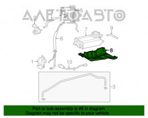 Protecția absorbantului de combustibil Toyota Sienna 11-20