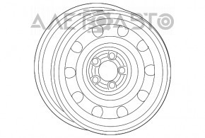 Roata de rezerva R17 pentru Chrysler 200 15-17, ruginita