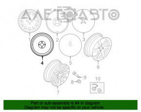 Roata de rezerva Ford Fiesta 14-19 R15 125/90