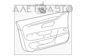 Обшивка двери карточка передняя левая VW CC 08-17 беж