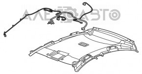 Acoperirea tavanului pentru Chevrolet Cruze 11-15 gri, fără panoramică.