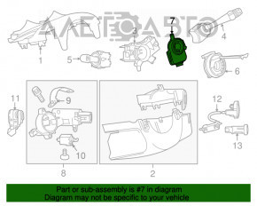 Senzorul unghiului de rotire a volanului pentru Chevrolet Cruze 11-15