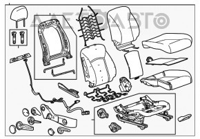 Пассажирское сидение Chevrolet Cruze 11-15