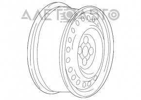 Roată de 16 inch pentru Chevrolet Cruze 11-15, din fier