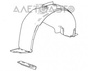 Bara de protecție față dreapta Chevrolet Cruze 11-15 nu are fragment.