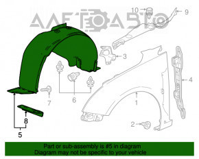 Bara de protecție față dreapta Chevrolet Cruze 11-15 nu are fragment.