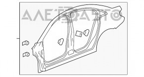 Четверть крыло задняя правая Chevrolet Cruze 11-15