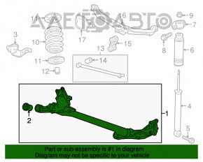 Bara spate Chevrolet Cruze 11-15