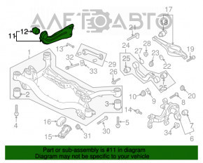 Maneta longitudinală spate dreapta VW CC 08-17